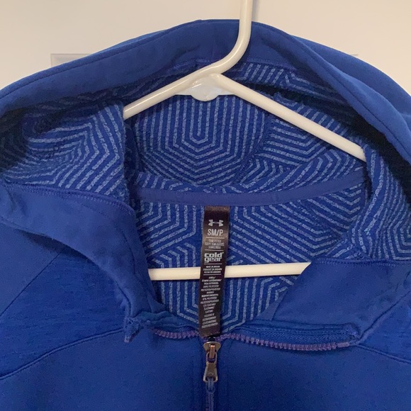 Under Armour Blue Zip Up Hoodie- Small - Picture 2 of 4